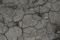 Dry, cracked dirt texture for creative background Royalty Free Stock Photo