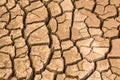 texture background dry cracked brown earth Royalty Free Stock Photo