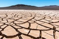 Dry cracked earth, Atacama in Chile Royalty Free Stock Photo