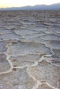 Dry cracked earth in Salt Flats, Death Valley