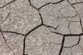 Dry cracked earth