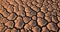 Dry cracked earth texture background symbolizing drought and climate change Royalty Free Stock Photo