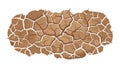 Dry Cracked Earth Texture: Drought, Desertification Environment, vector design Generative AI Royalty Free Stock Photo