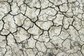 Dry cracked earth texture. Drought. Soil erosion. Abstract background. Global Warming. Climate Change. Crack soil in the Royalty Free Stock Photo