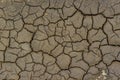 Dry cracked grey earth background