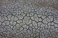 The Dry cracked ground surface for background Royalty Free Stock Photo