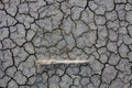 The Dry cracked ground surface for background Royalty Free Stock Photo