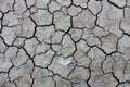 The Dry cracked ground surface for background Royalty Free Stock Photo