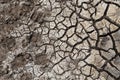 Dry cracked ground surface Royalty Free Stock Photo