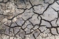 Dry cracked ground surface Royalty Free Stock Photo