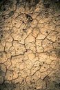 Dry cracked ground texture Royalty Free Stock Photo
