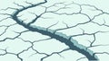 Dry Cracked Ground Texture, Global Warming and Arid Landscape, vector design Generative AI Royalty Free Stock Photo