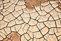 Dry and cracked land background made with Generative AI. Royalty Free Stock Photo