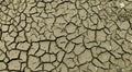 Dry cracked soil during drought on gray soil. Royalty Free Stock Photo
