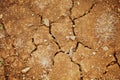 Dry cracked soil Royalty Free Stock Photo