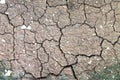 dry cracked soil texture and cracked brown mud surface .the ground has cracks in the top view for the background or graphic design Royalty Free Stock Photo