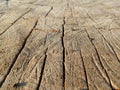 Wood texture with natural pattern background. Old rustic wooden table closeup for backgrounds. Copy space for your text or design. Royalty Free Stock Photo