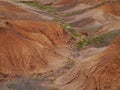 Dry creeks and river beds near La Oliva on Fuerteventura Royalty Free Stock Photo