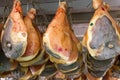 Dry cured ham, Italy Royalty Free Stock Photo