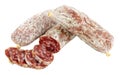 Dry Cured Italian Salami Sausages Royalty Free Stock Photo