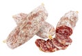 Dry Cured Italian Salami Sausages Royalty Free Stock Photo