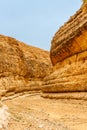 Dry, desert canyon . Mides, Tunisia, Africa