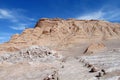 Dry desert hill in San Pedro de Atacama desert Royalty Free Stock Photo