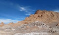 Dry desert in Valle de la Luna in San Pedro de Atacama Royalty Free Stock Photo