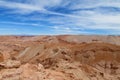 Dry desert in Valle de la Luna in San Pedro de Atacama Royalty Free Stock Photo