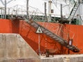 Dry Dock - ship ladder Royalty Free Stock Photo