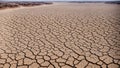 A dry and drought land due to lack of rain