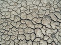 Dry earth covered with small cracks as drought and global warming concept. Cracked clay soil texture or ground pattern with cracks Royalty Free Stock Photo