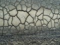 Dry earth covered with small cracks as drought and global warming concept. Cracked clay soil texture or ground pattern with cracks Royalty Free Stock Photo