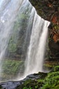 Dry Falls in the Nantahala National Forest, North Carolina.