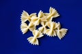 Dry farfalle pasta