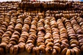 Dry figs displayed at marketplace