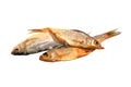 dry fish isolated on white background Royalty Free Stock Photo