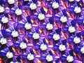 Dry flower pattern on purple