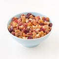 Dry fruits blend for granola or fruit cake. Royalty Free Stock Photo