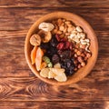 Dry fruits and nuts Royalty Free Stock Photo