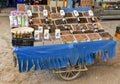 Dry fruits, nuts market stall in Marrakesh Royalty Free Stock Photo