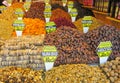 Dry fruits and nuts sold at the market