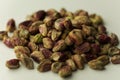 Dry fruits , pista pistachio nuts spread. Royalty Free Stock Photo