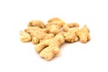 Dry ginger root white back pictures Royalty Free Stock Photo