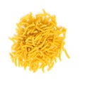 Dry Girandole pasta over white Royalty Free Stock Photo