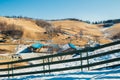 Daegwallyeong sheep ranch at winter in Pyeongchang, Korea