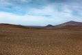 Dry Gravel Field Landscape of Central Iceland