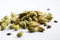 Dry green cardamom natural. Generate Ai