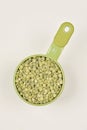 Dry green split peas Royalty Free Stock Photo
