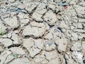 Dry Ground Cracks In The Earth Have Mosaic Texture Background. Royalty Free Stock Photo